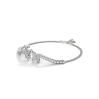 Butterfly Gemstone Silver Bracelet