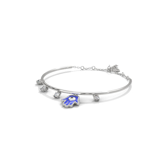 Baby Hand Silver Charm Bracelet