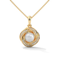 Pearl Twist Silver Necklace