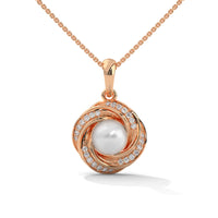 Pearl Twist Silver Necklace