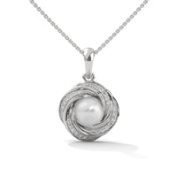 Pearl Twist Silver Necklace