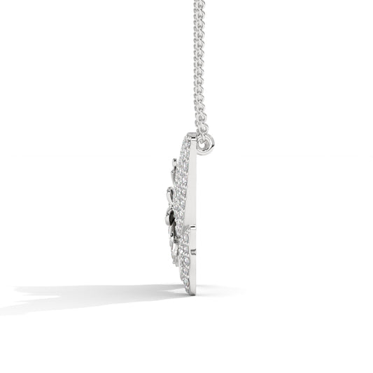 Silver Butterfly Necklace For Women