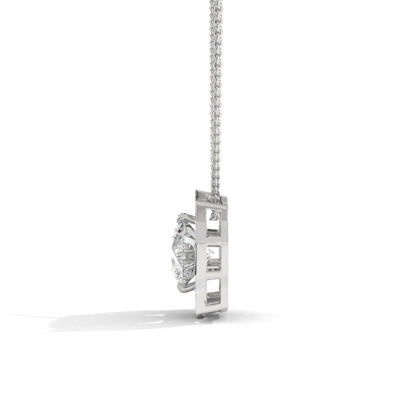 Personalized Engraving Silver Necklace For Women