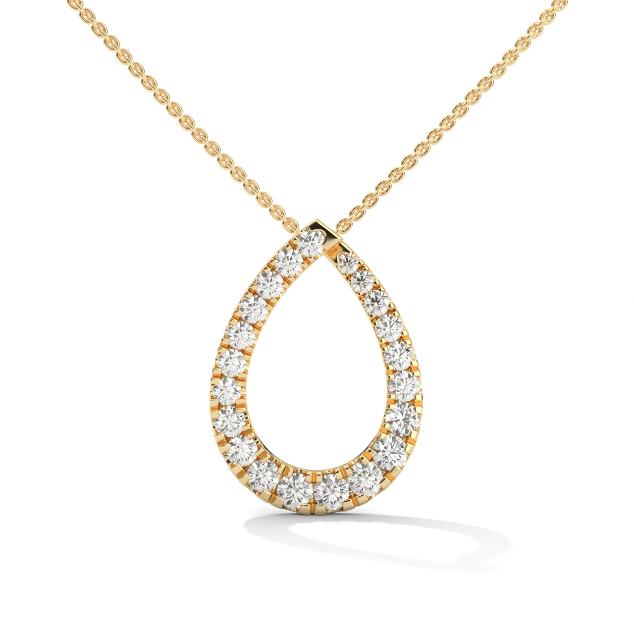 Elegant Silver Necklace| Diamond Pendant | Gift For Her