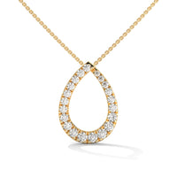 Elegant Silver Necklace| Diamond Pendant | Gift For Her