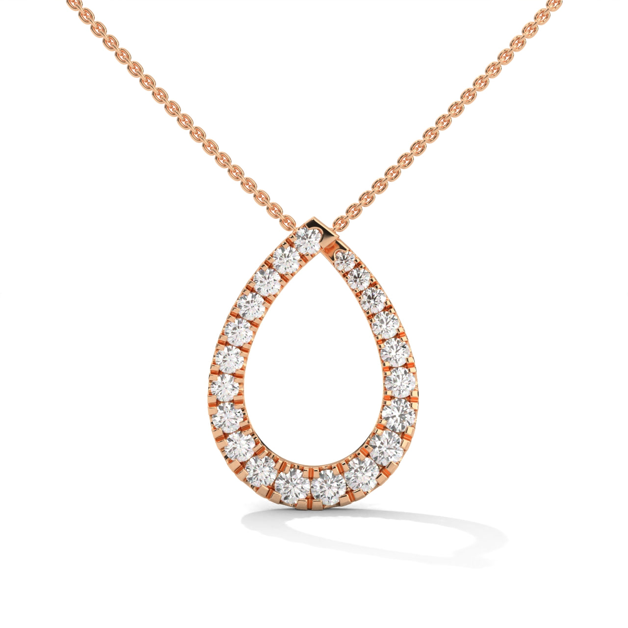 Elegant Silver Necklace| Diamond Pendant | Gift For Her