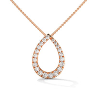 Elegant Silver Necklace| Diamond Pendant | Gift For Her