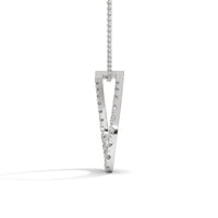 Elegant Silver Necklace| Diamond Pendant | Gift For Her