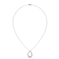 Elegant Silver Necklace| Diamond Pendant | Gift For Her