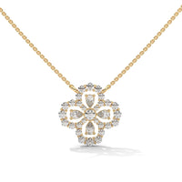 Delicate Flower Silver Necklace