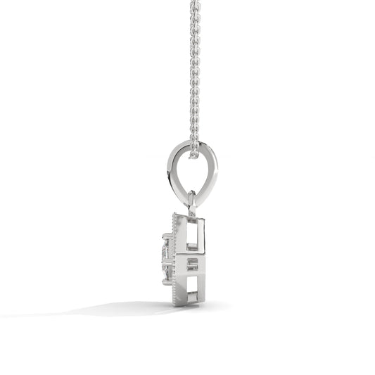 Zircon Maze Daily Were Silver Necklace