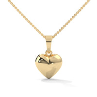 Love Dazzling Heart Silver Necklace