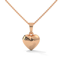 Love Dazzling Heart Silver Necklace