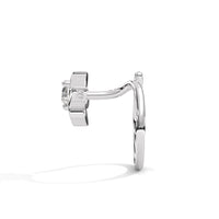 Tiny Floral Silver Nose Pin