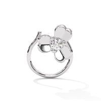 Entangled Heart Sterling Silver Nose Pin