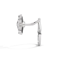 Entangled Heart Sterling Silver Nose Pin