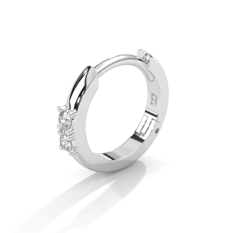 Dazzle Hoop Style Daily Were Silver Nose Ring