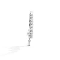 Celestial Flower Feather Hoop Siver Nose Pin