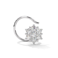 Minimalist Gemstone Silver Nose Pin For Women