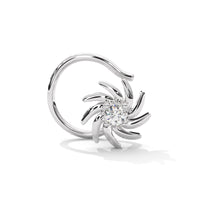 Floral Cluster Silver Nose Pin
