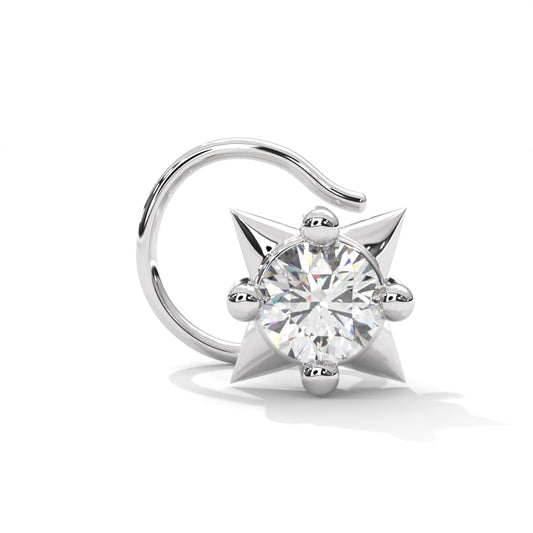 Star Sparkling Deliciated 925 Silver Nose Pin