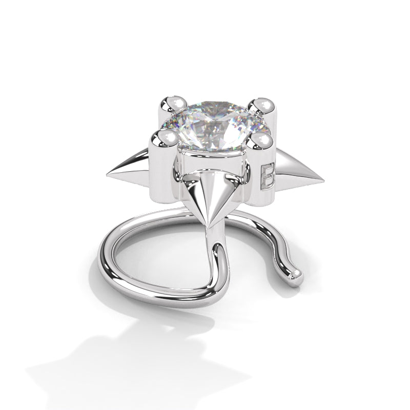 Star Sparkling Deliciated 925 Silver Nose Pin