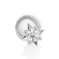 Star Sparkling Deliciated 925 Silver Nose Pin