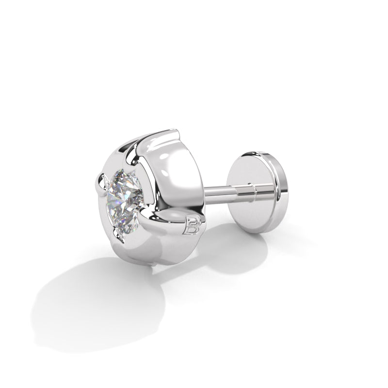 Silver Small Stud Nose Pin