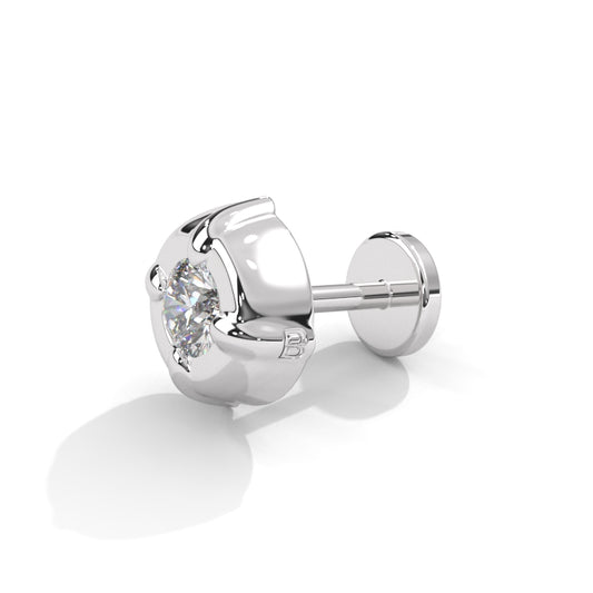 Silver Small Stud Nose Pin