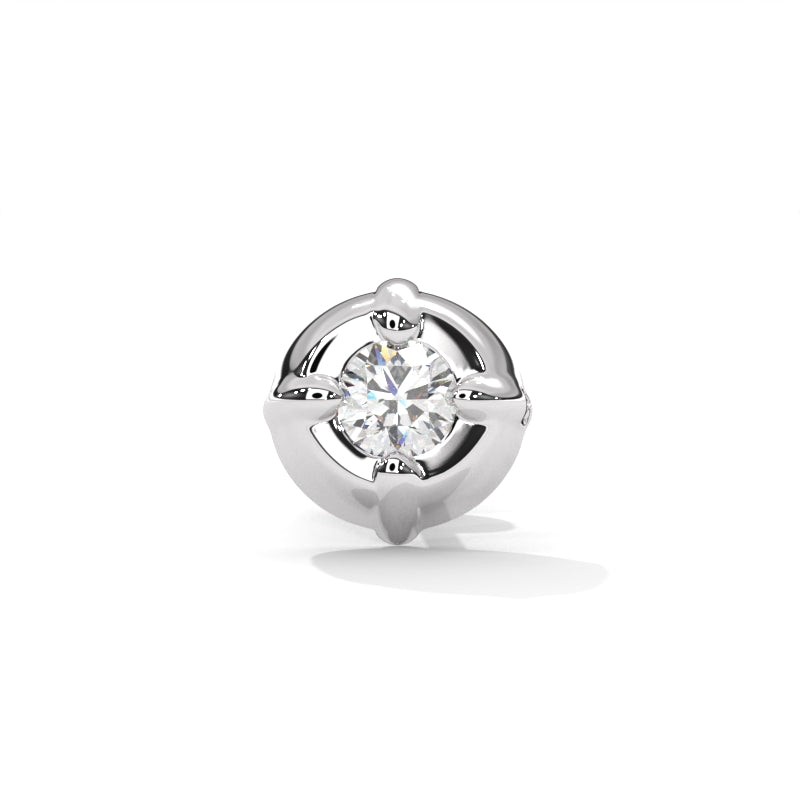 Silver Small Stud Nose Pin