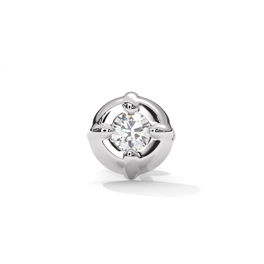 Silver Small Stud Nose Pin