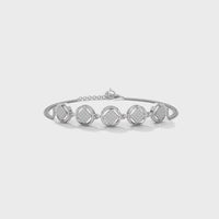 Magnificent Silver Diamond Tennis Bracelet
