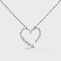 Diamond Heart 925 Sterling Silver Nacklace