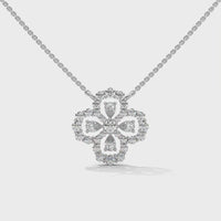 Delicate Flower Silver Necklace