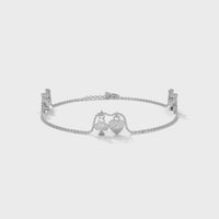 Heart Charm Silver Bracelet