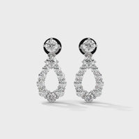 Stylish Teardrop Silver Earrings