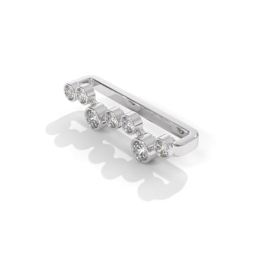 Pure 925 Sterling Silver  Diamond Watch Charm