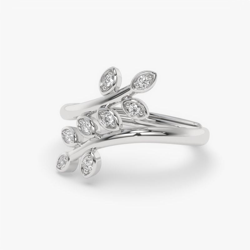 Sterling Silver Celestique Adjustable Ring