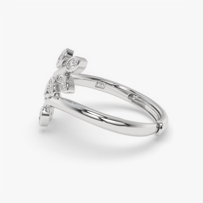 Sterling Silver Celestique Adjustable Ring