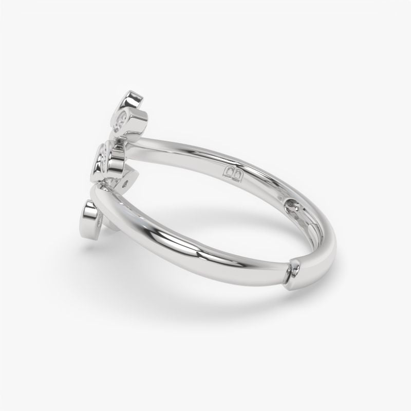 Sterling Silver Celestique Adjustable Ring