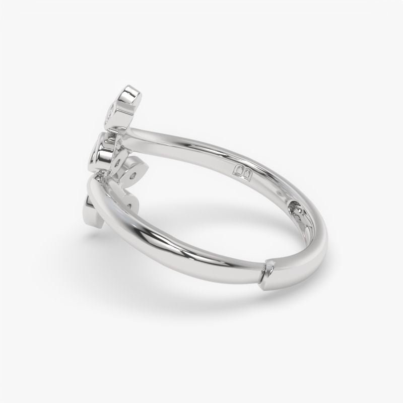 Sterling Silver Celestique Adjustable Ring