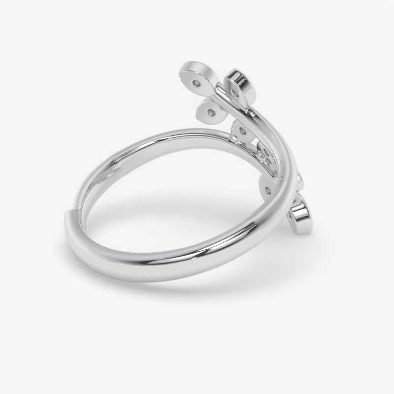 Sterling Silver Celestique Adjustable Ring