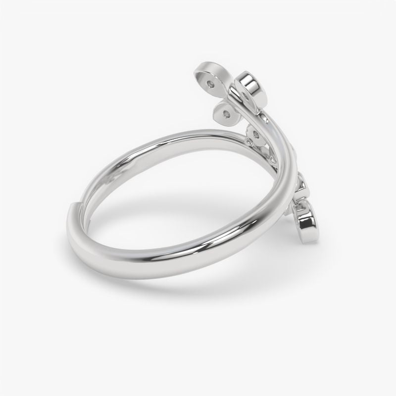 Sterling Silver Celestique Adjustable Ring