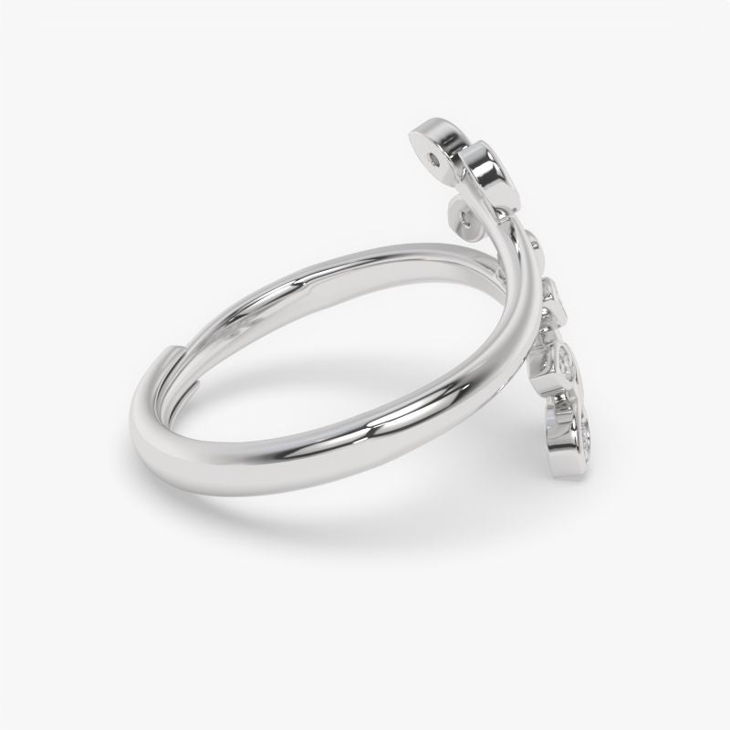 Sterling Silver Celestique Adjustable Ring