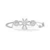 Cubic Zirconia Silver-Plated Wraparound Bracelet for Women