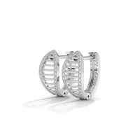 Silver Minimalist Hoop Earrings For Women