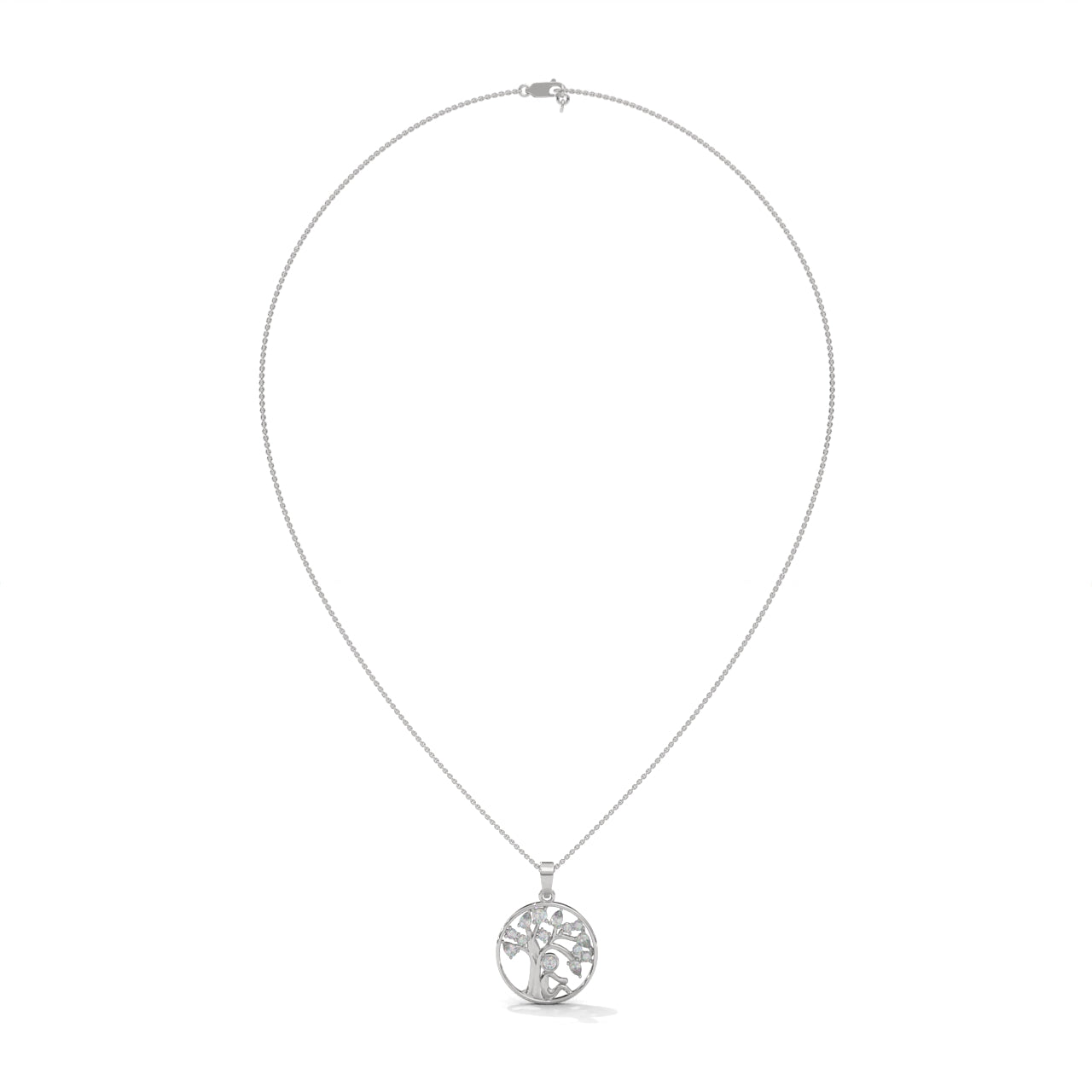 Tree Of Life Silver Necklace For Women