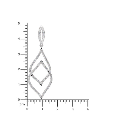 Simple Silver Diamond Pendant