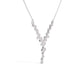 Cubic Zirconia Diamonds Silver Pendant Charm Necklace