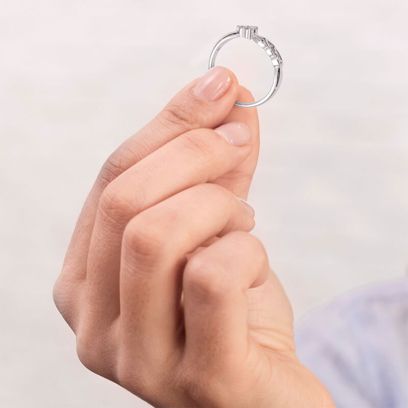 Heartfelt Brilliance Sterling Silver Ring